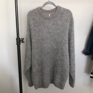 Grey sweater dress